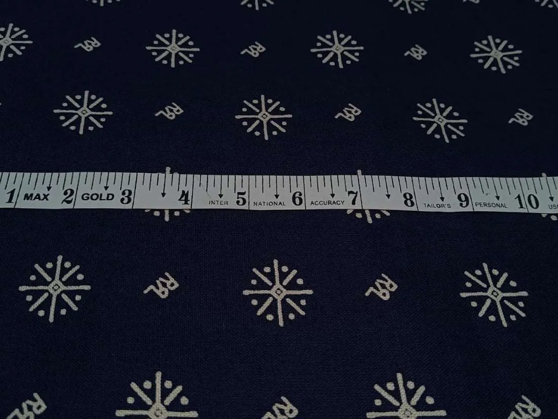 100% cotton flex print navy 58" by the yard[12165]