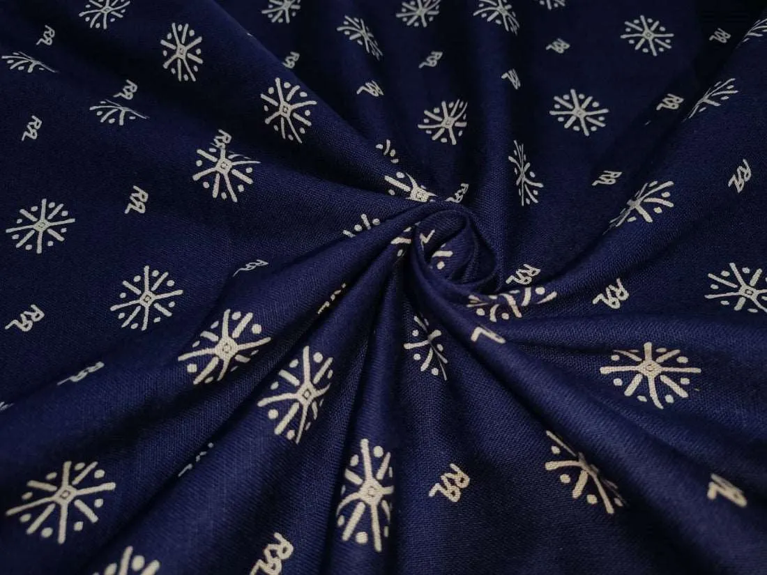 100% cotton flex print navy 58" by the yard[12165]