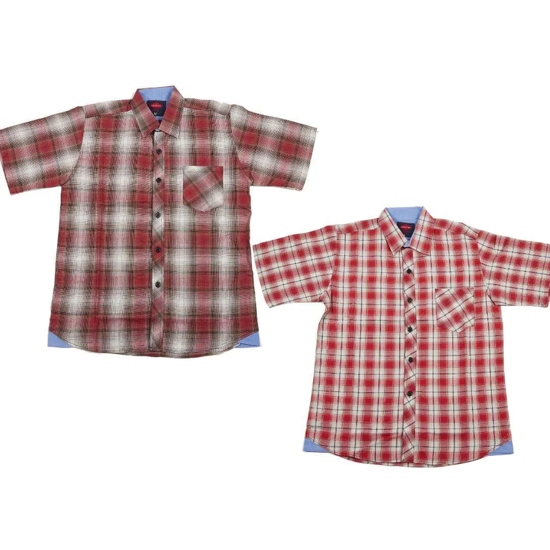 2 Pack Men's Plaid Shirts