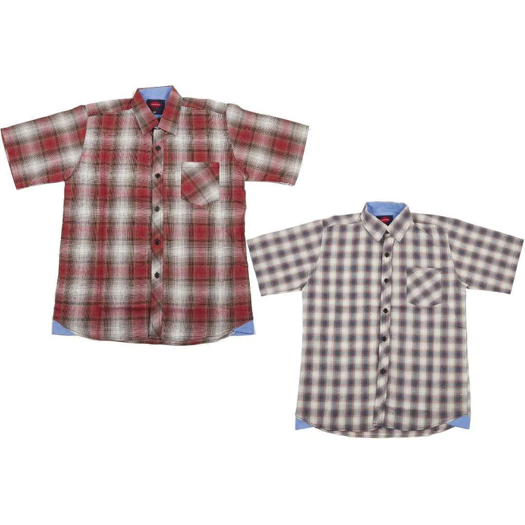 2 Pack Men's Plaid Shirts