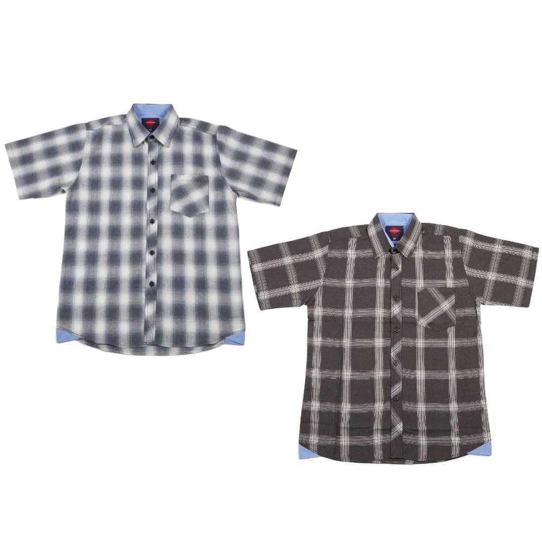 2 Pack Men's Plaid Shirts