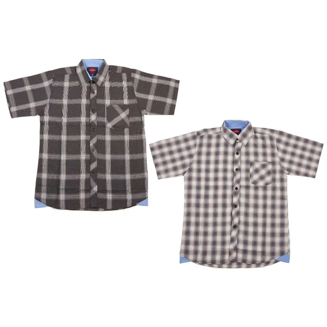 2 Pack Men's Plaid Shirts