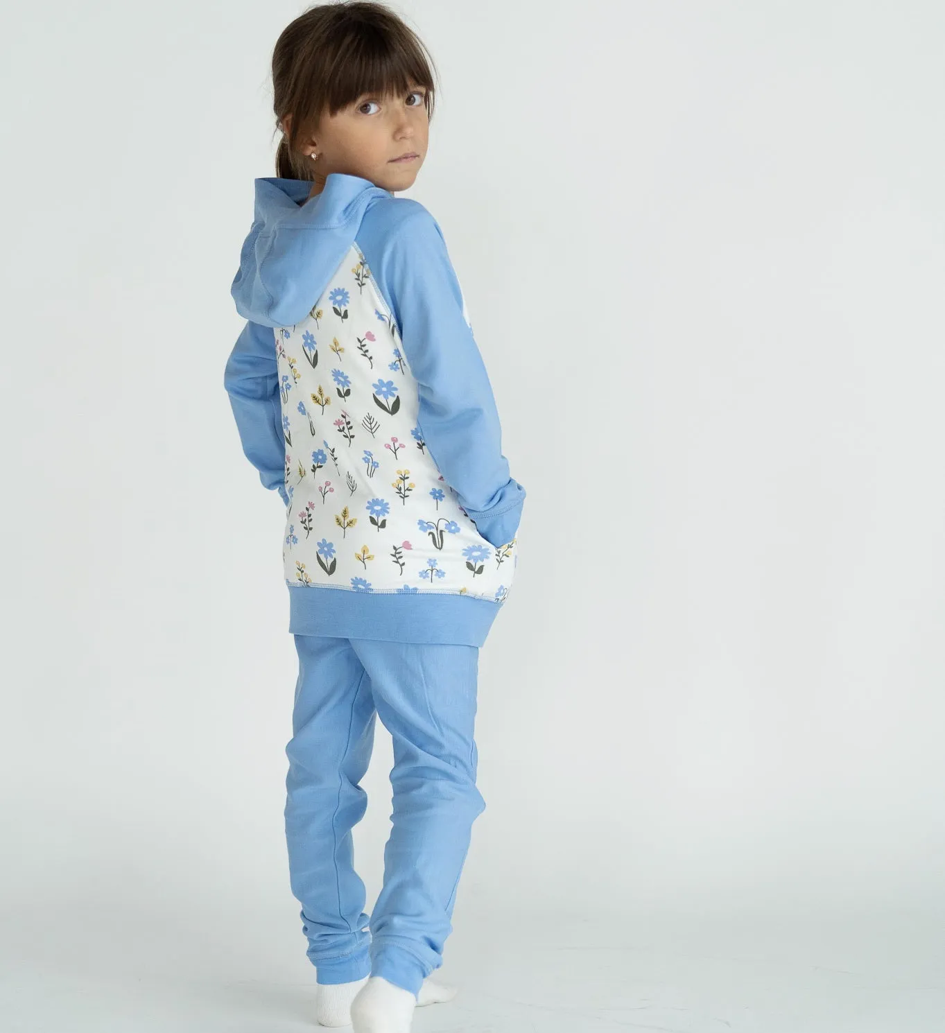 2 Piece Girls Wildflower Hoodie & Pants