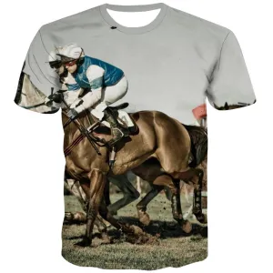 Borse T shirts Men Competition Tshirt Anime Raced T-shirts Graphic Equestrian Tshirts Cool