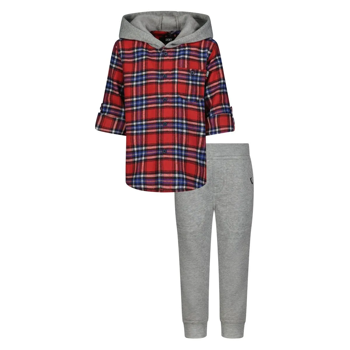 Boys 2 Piece Fleece Lined Hoodie & Jogger Set