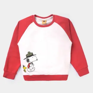 Boy's Fleece Sweatshirt Sheriff-White