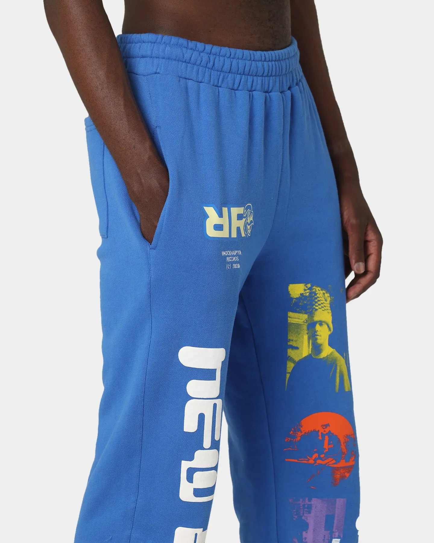 Brockhampton New Machine Sweat Pants Royal Blue