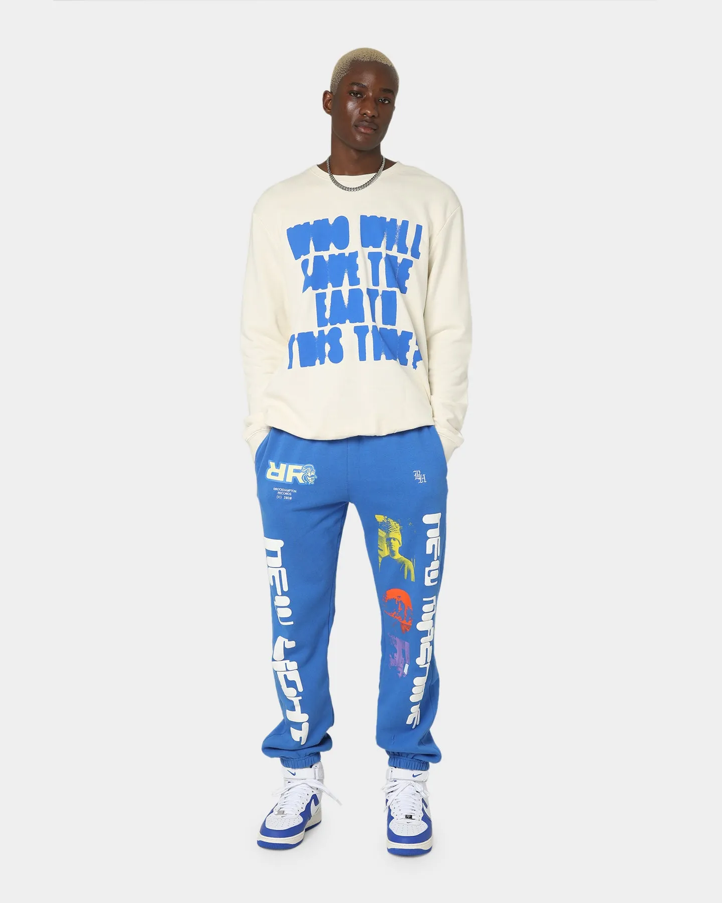 Brockhampton New Machine Sweat Pants Royal Blue