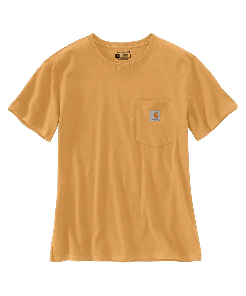 Carhartt Women’s WK87 Short Sleeve Pocket T-Shirt - Golden Oak