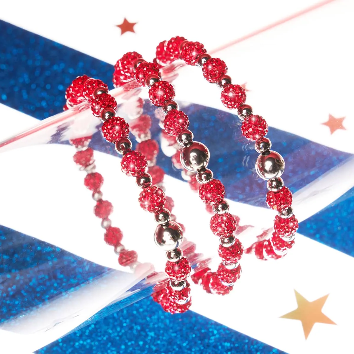 Cherry Sparkle | Crystal Kikiballa Bracelet