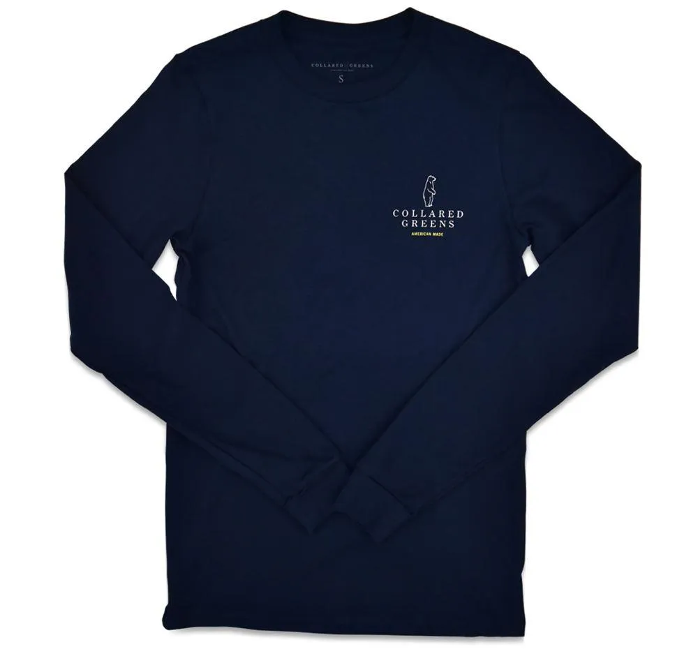 Crack Shot Kringle: Long Sleeve T-Shirt - Navy