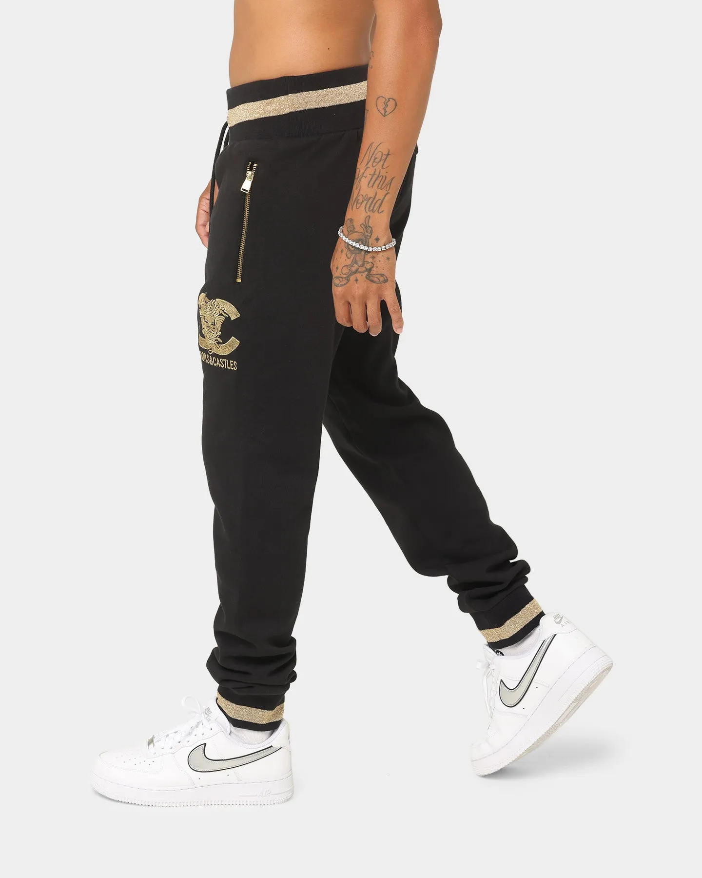 Crooks & Castles Medusa Track Pants Black/Gold