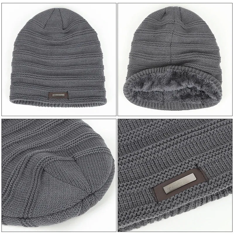 FASHION Fleece Lined Knit Beanie