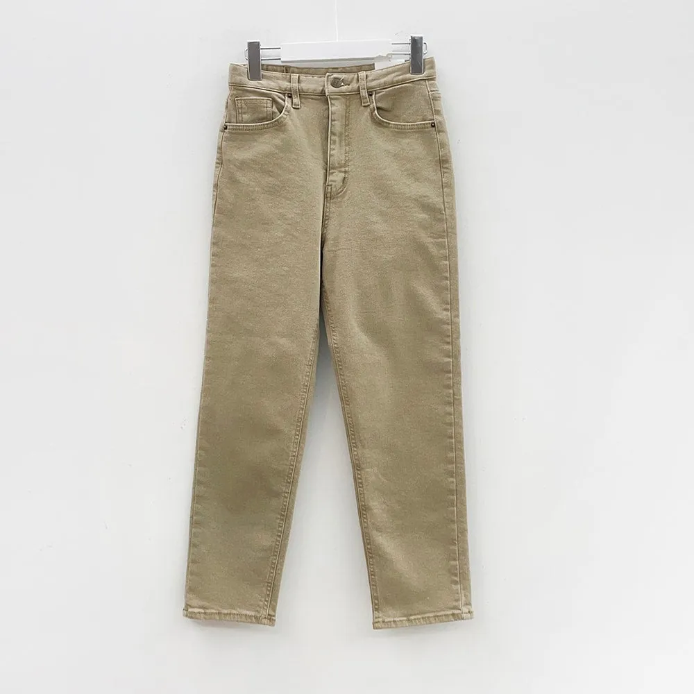 Fleece Lined Straight Leg Pants