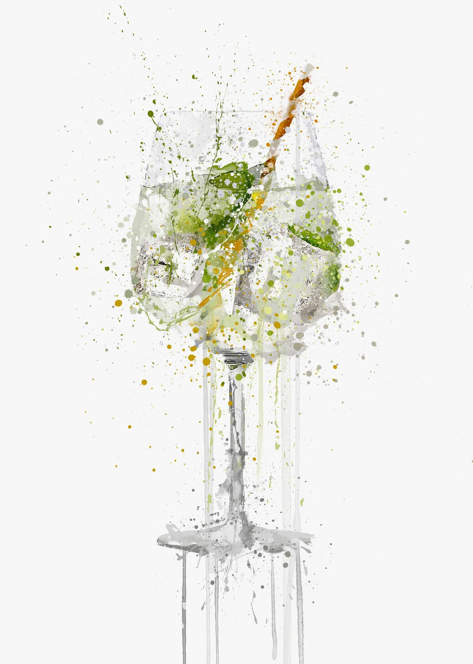 Gin and Tonic 'Goblet' Wall Art Print