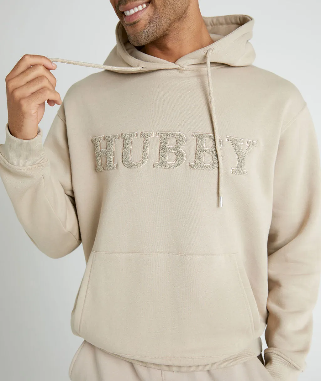 Hubby Teddy Hoodie - Stone