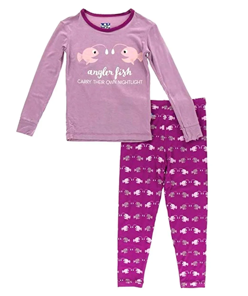 KicKee Pants Pond Angler Fish Zippered Footie Pajama