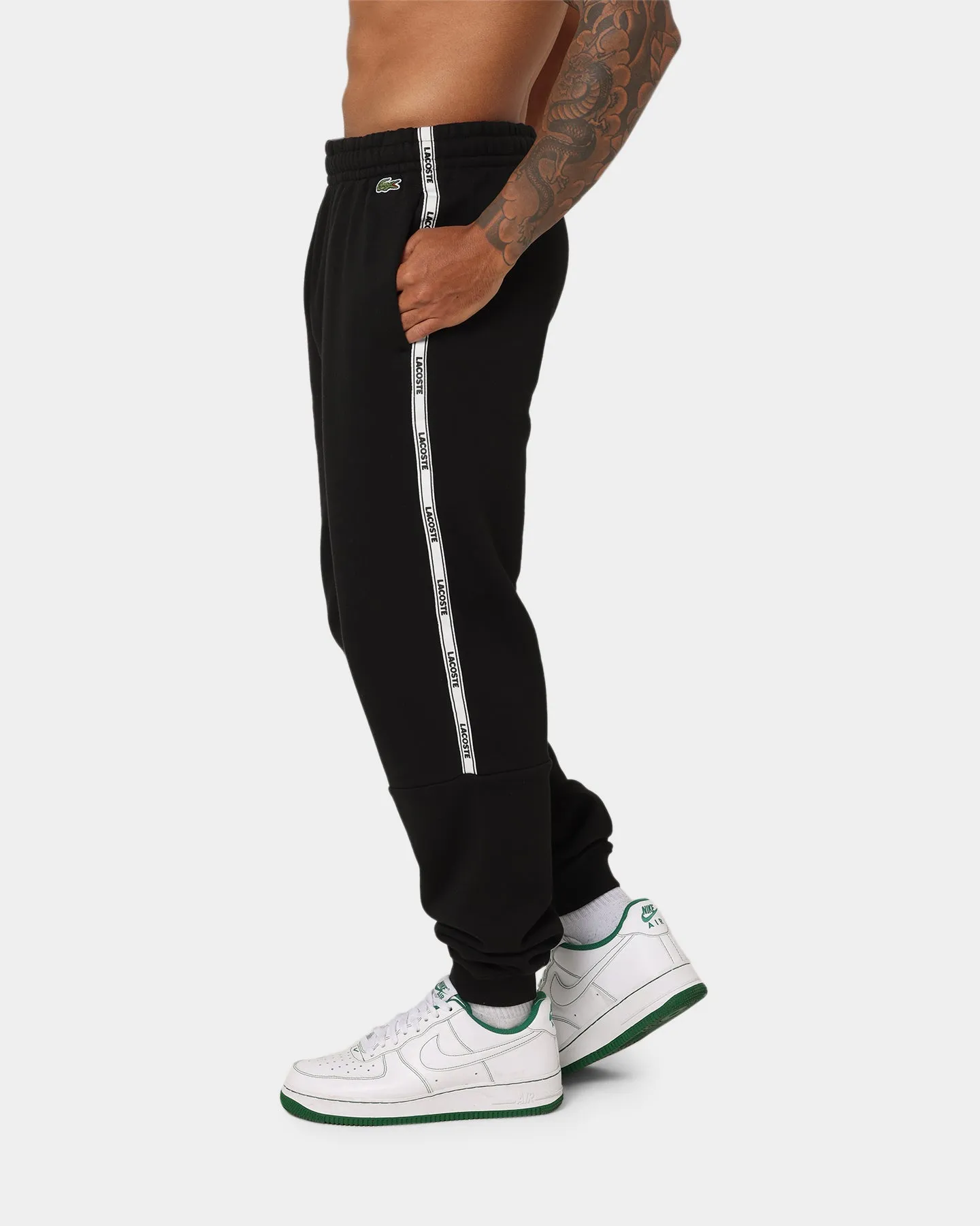 Lacoste Lifestyle Side Tape Pants Black