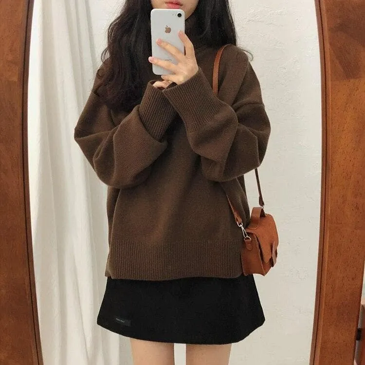 Longsleeved Sweater With Turtleneck