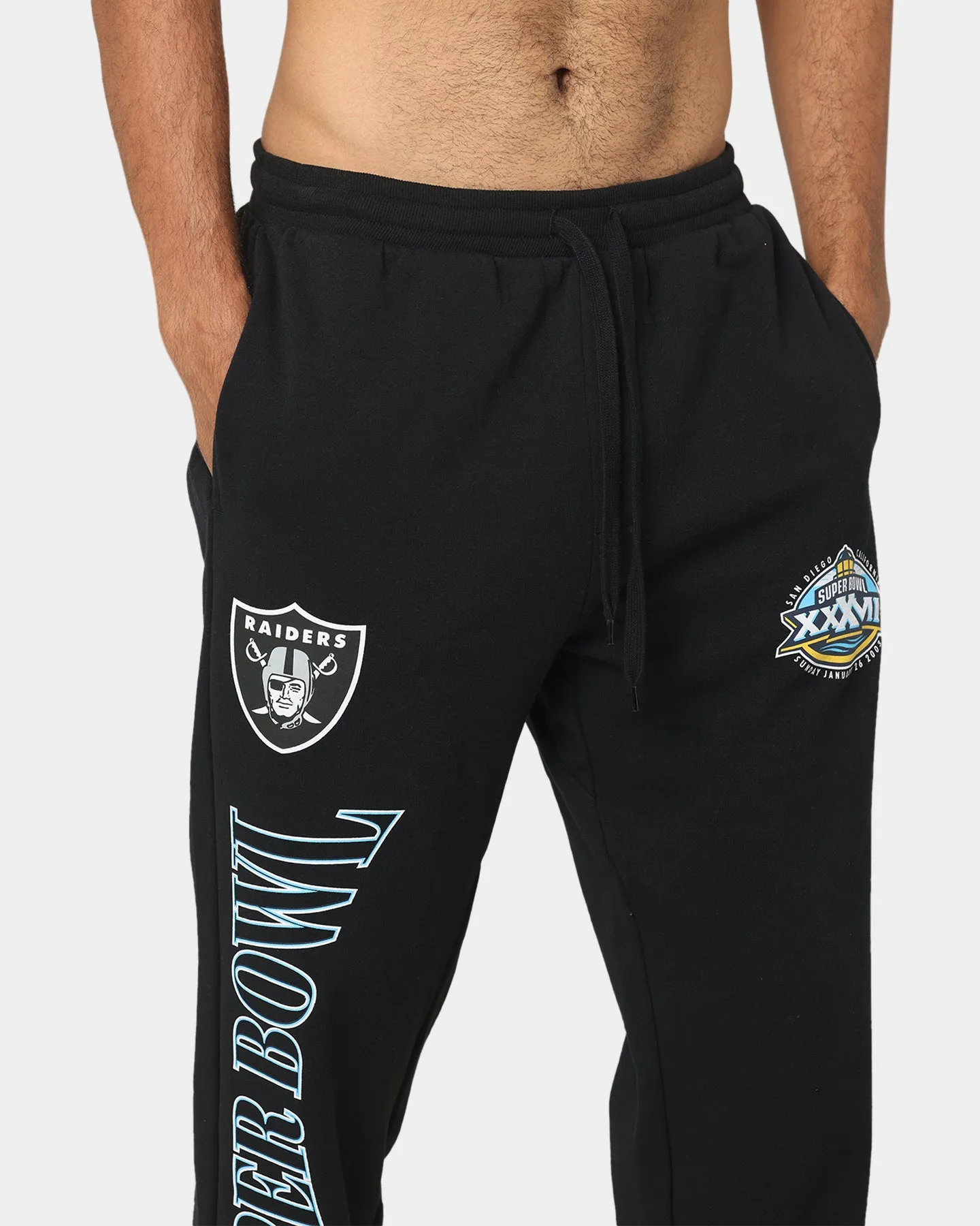 Majestic Athletic Las Vegas Raiders League Champ Track Pants Faded Black