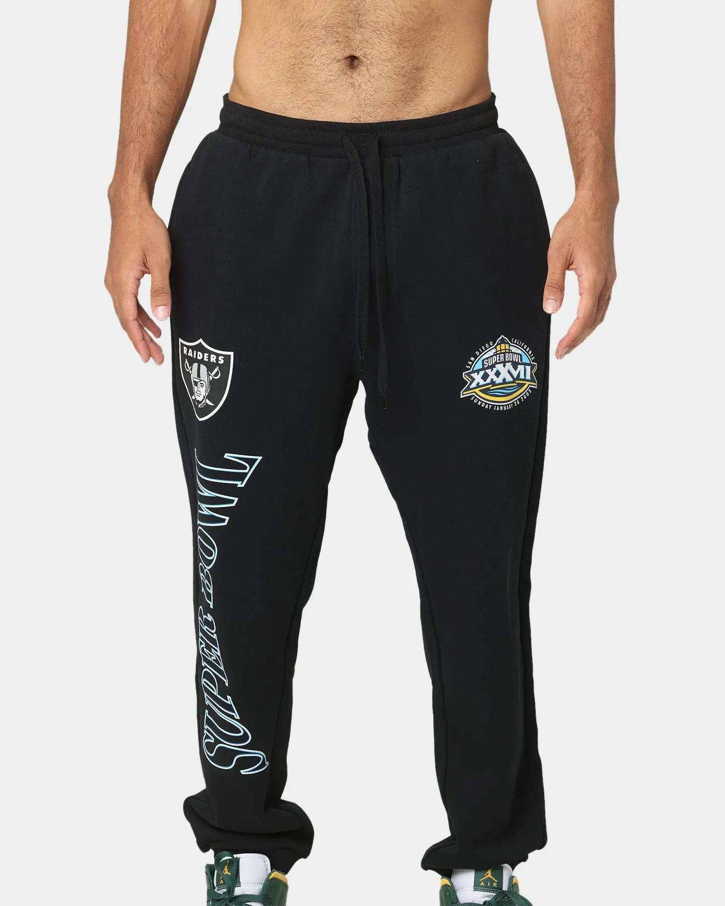 Majestic Athletic Las Vegas Raiders League Champ Track Pants Faded Black