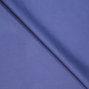 Medium Blue Solid Luxury Cotton with Cashmere Holland & Sherry Fabric