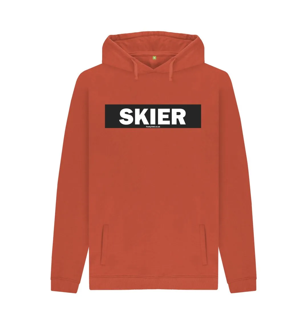 Men's Skier Censor Bar Organic Pullover Hoodie