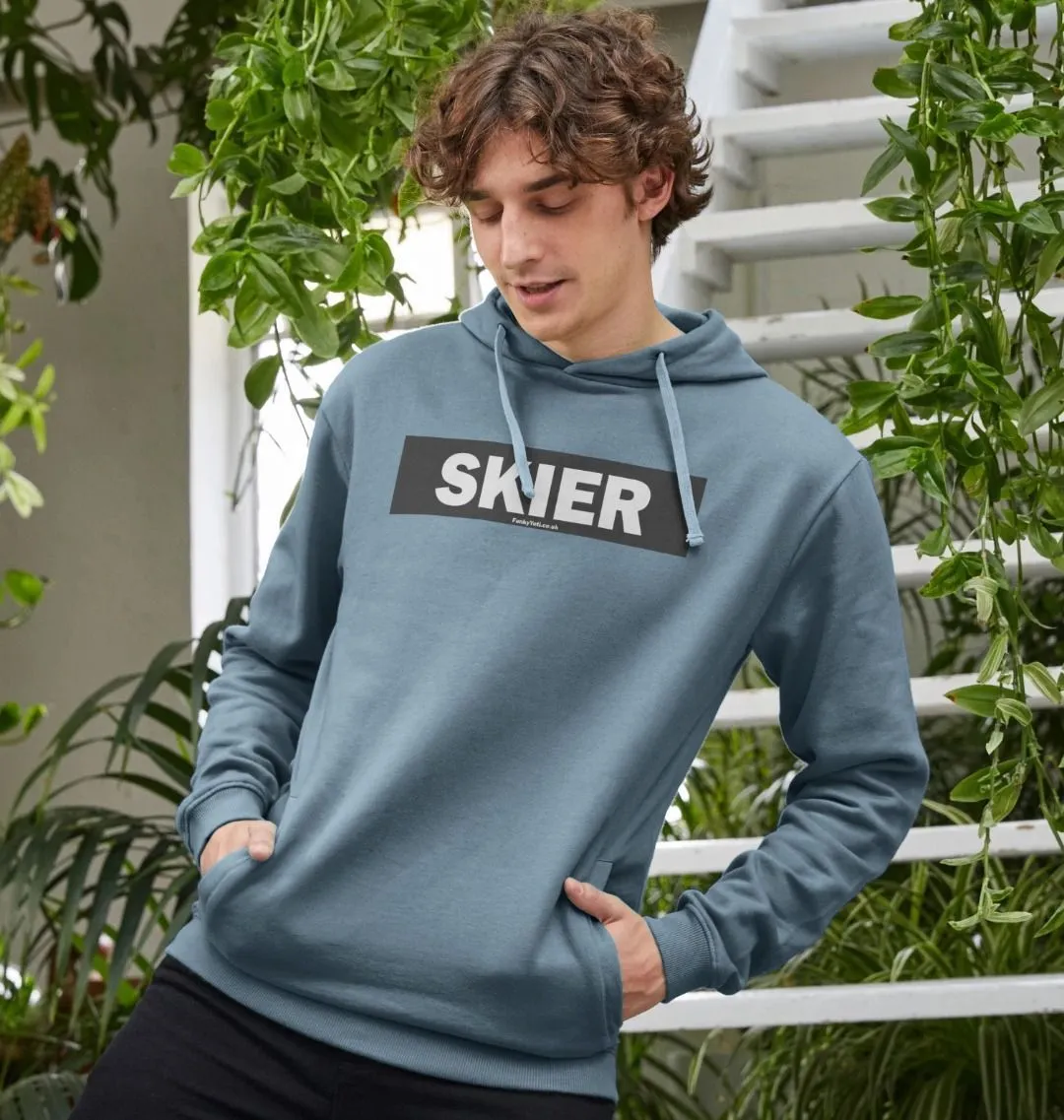 Men's Skier Censor Bar Organic Pullover Hoodie