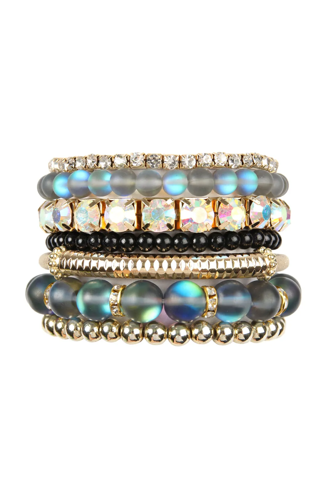 MERMAID GLASS STRETCH BRACELET SET