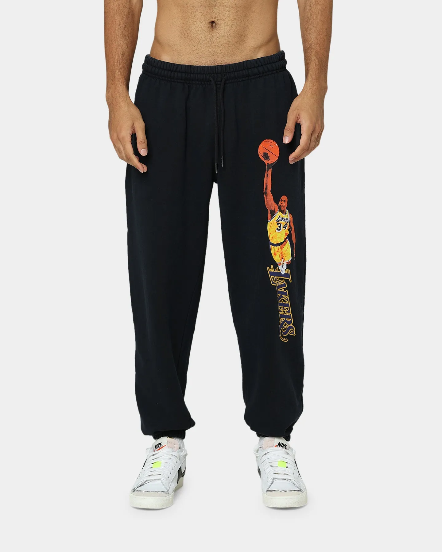 Mitchell & Ness Shaq Sweat Pants Faded Black