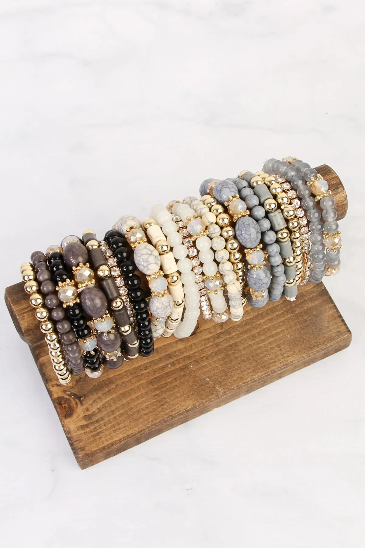 MULTIBEAD STACKABLE BRACELET/6PCS