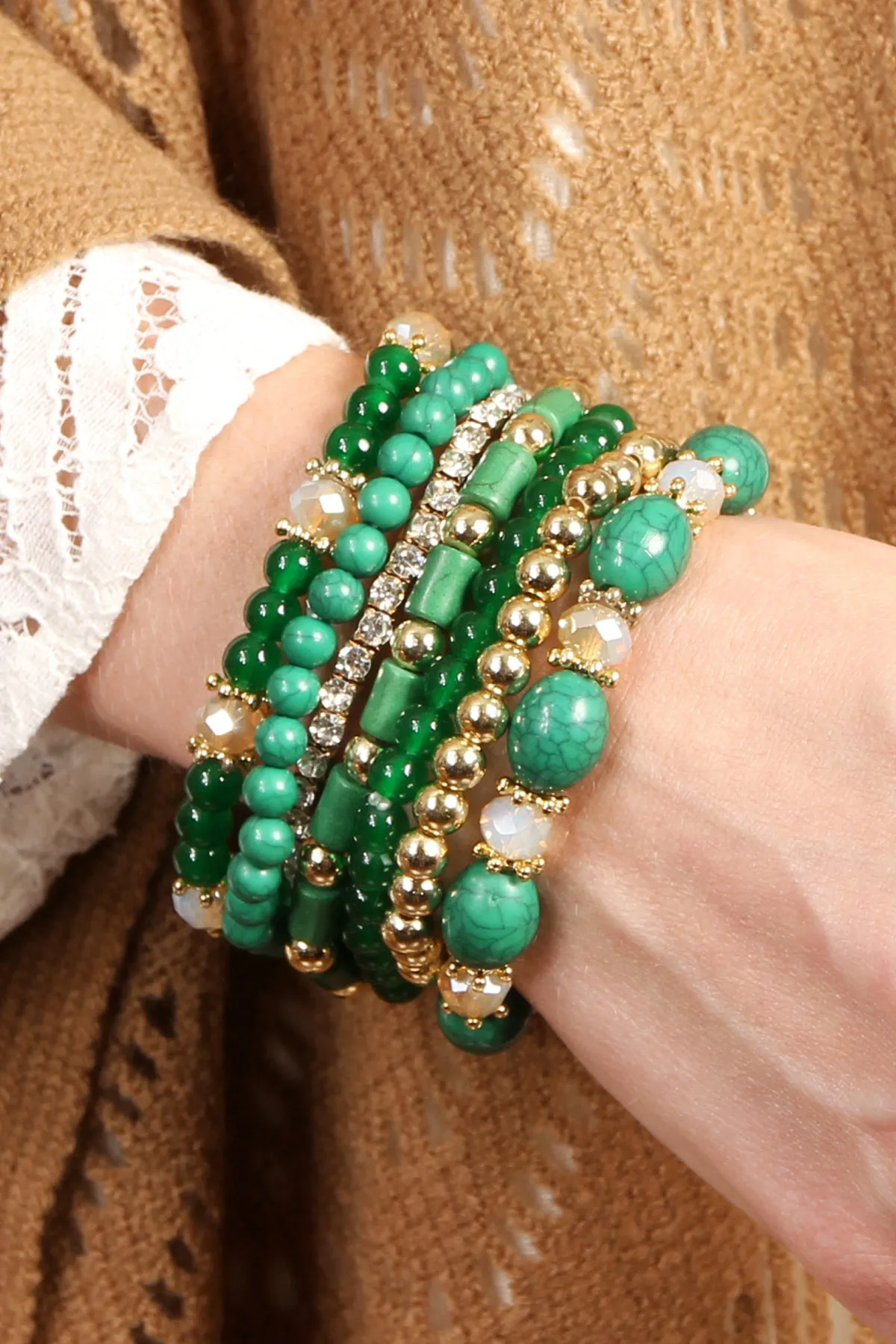 MULTIBEAD STACKABLE BRACELET/6PCS