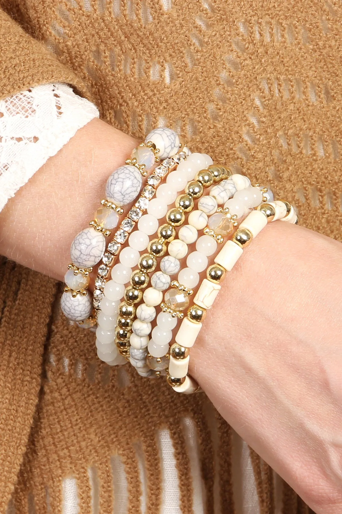 MULTIBEAD STACKABLE BRACELET/6PCS