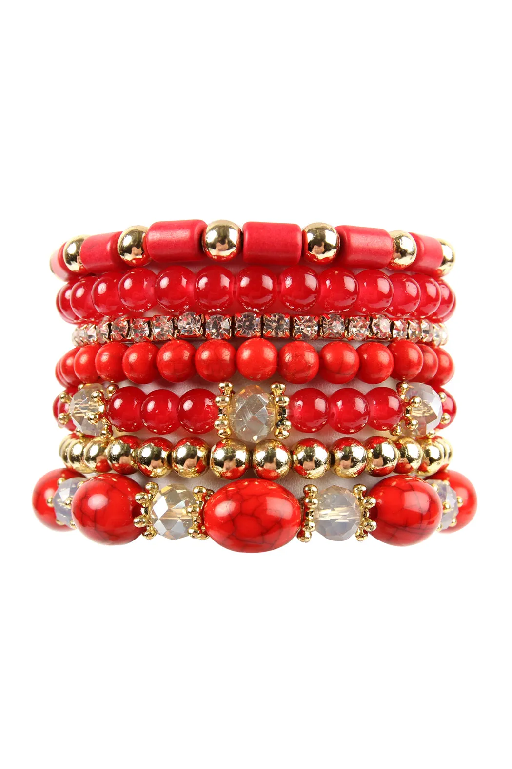 MULTIBEAD STACKABLE BRACELET/6PCS