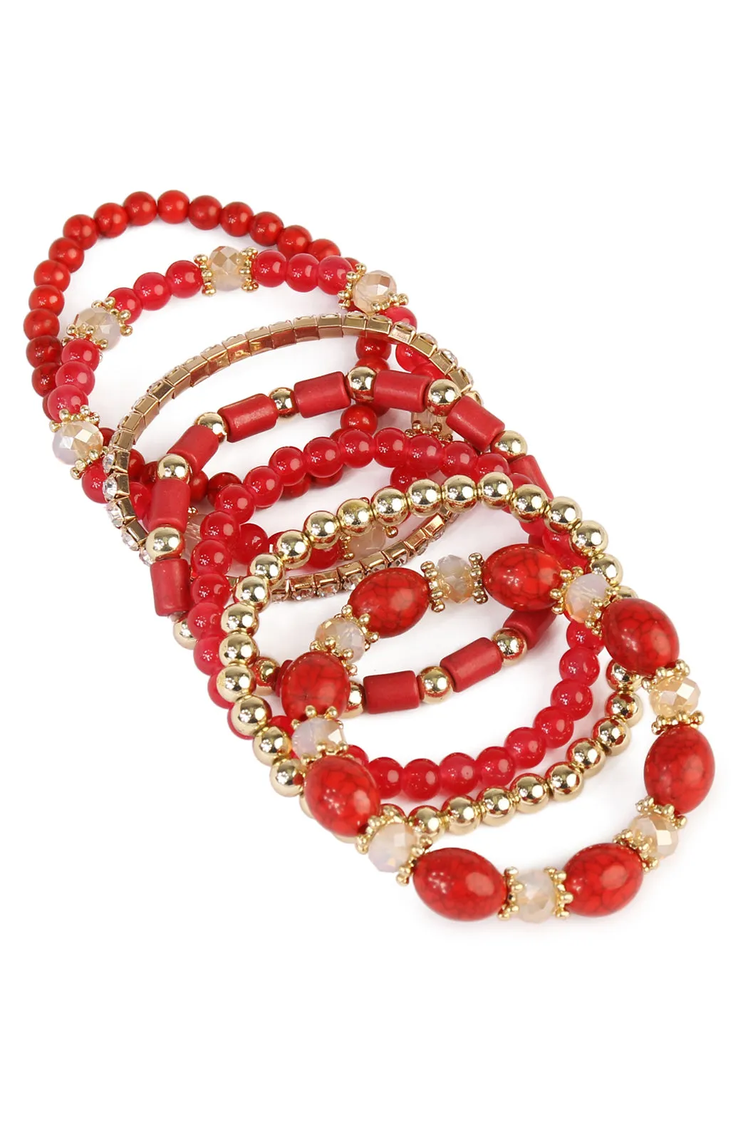 MULTIBEAD STACKABLE BRACELET/6PCS