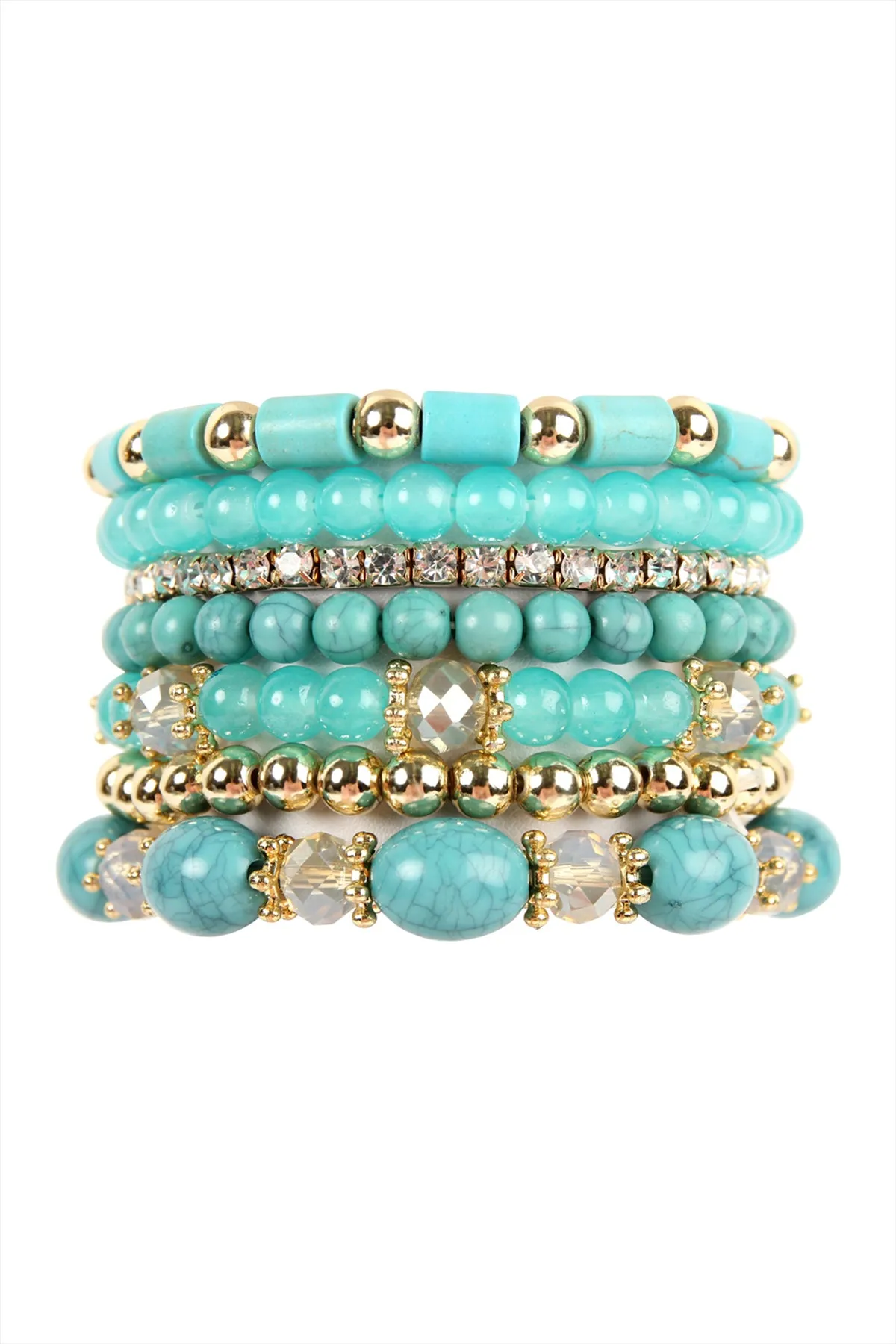 MULTIBEAD STACKABLE BRACELET/6PCS