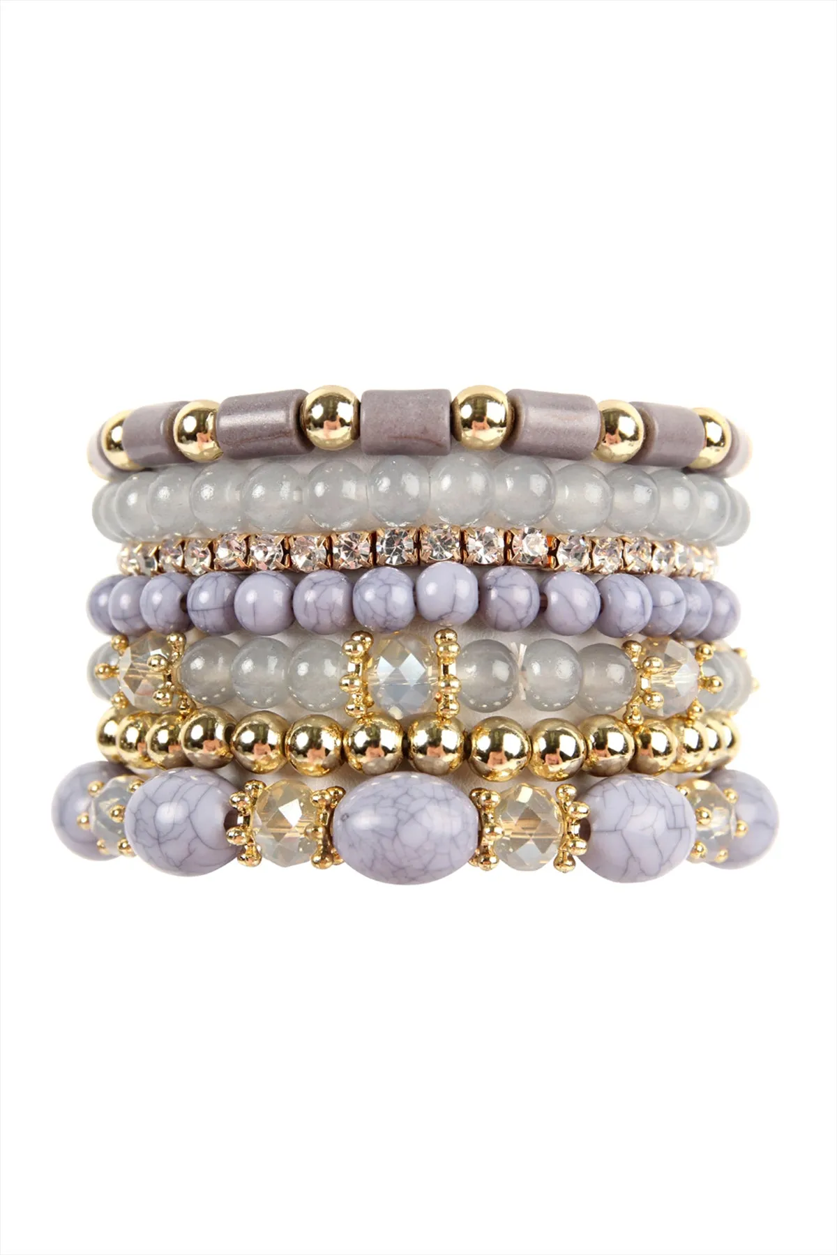 MULTIBEAD STACKABLE BRACELET/6PCS