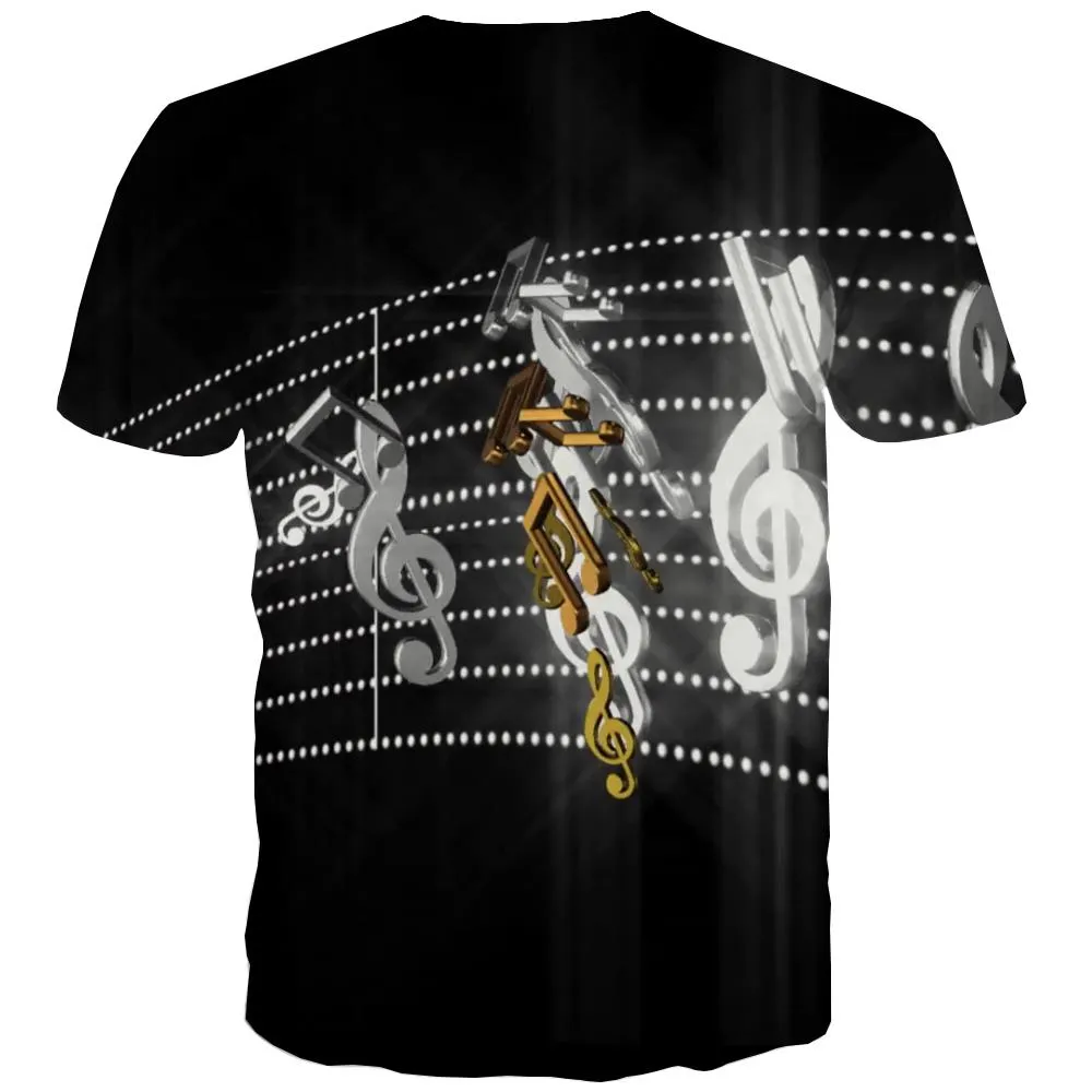 Music T-shirt Men Instrument T-shirts 3d Retro Tshirts Casual Electronic T-shirts Graphic