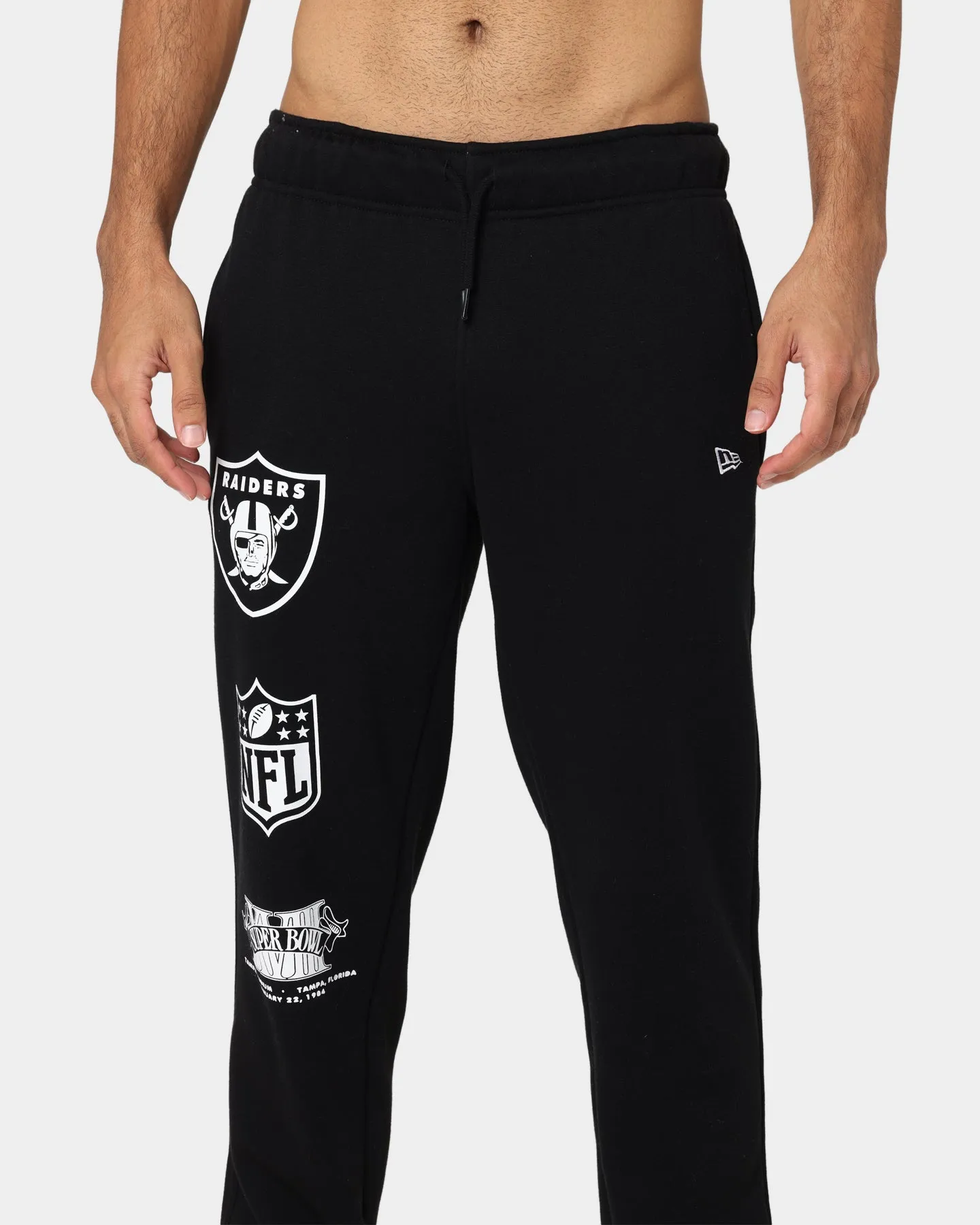 New Era Las Vegas Raiders Track Pants Black/White