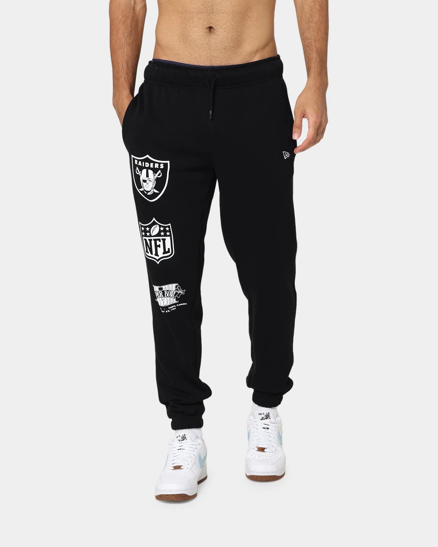 New Era Las Vegas Raiders Track Pants Black/White