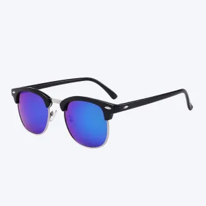 Outdoor Half Frame Retro Polarized Sunglasses