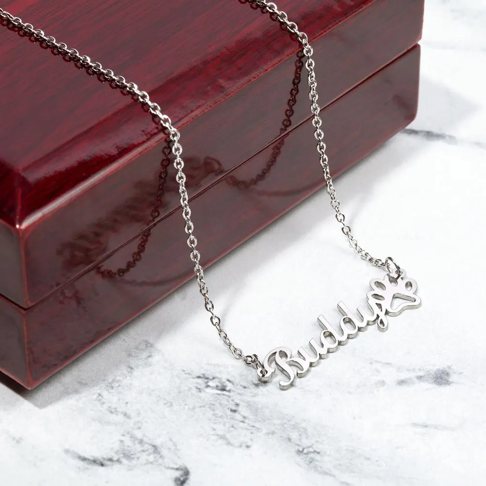 Pawsome Personalized Necklace