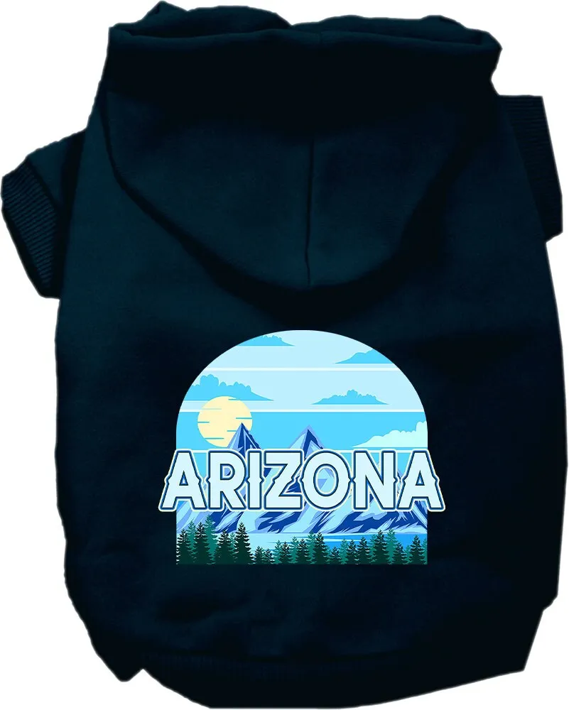 Pet Dog & Cat Screen Printed Hoodie for Medium to Large Pets (Sizes 2XL-6XL), "Arizona Trailblazer"