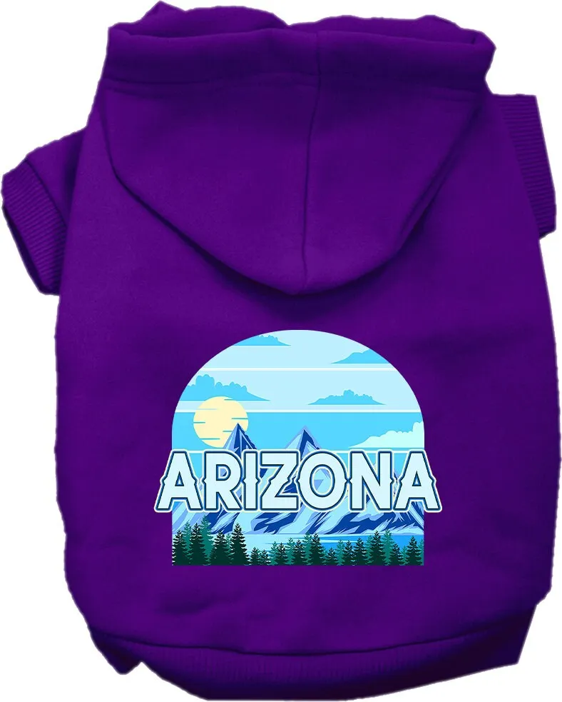 Pet Dog & Cat Screen Printed Hoodie for Medium to Large Pets (Sizes 2XL-6XL), "Arizona Trailblazer"