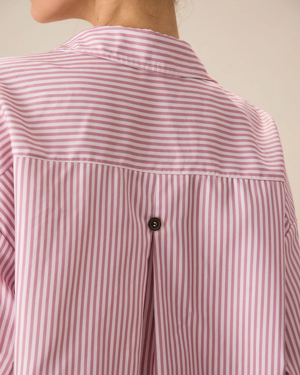 Pink Striped Pocket Shirt