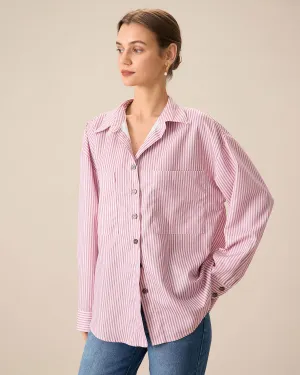 Pink Striped Pocket Shirt