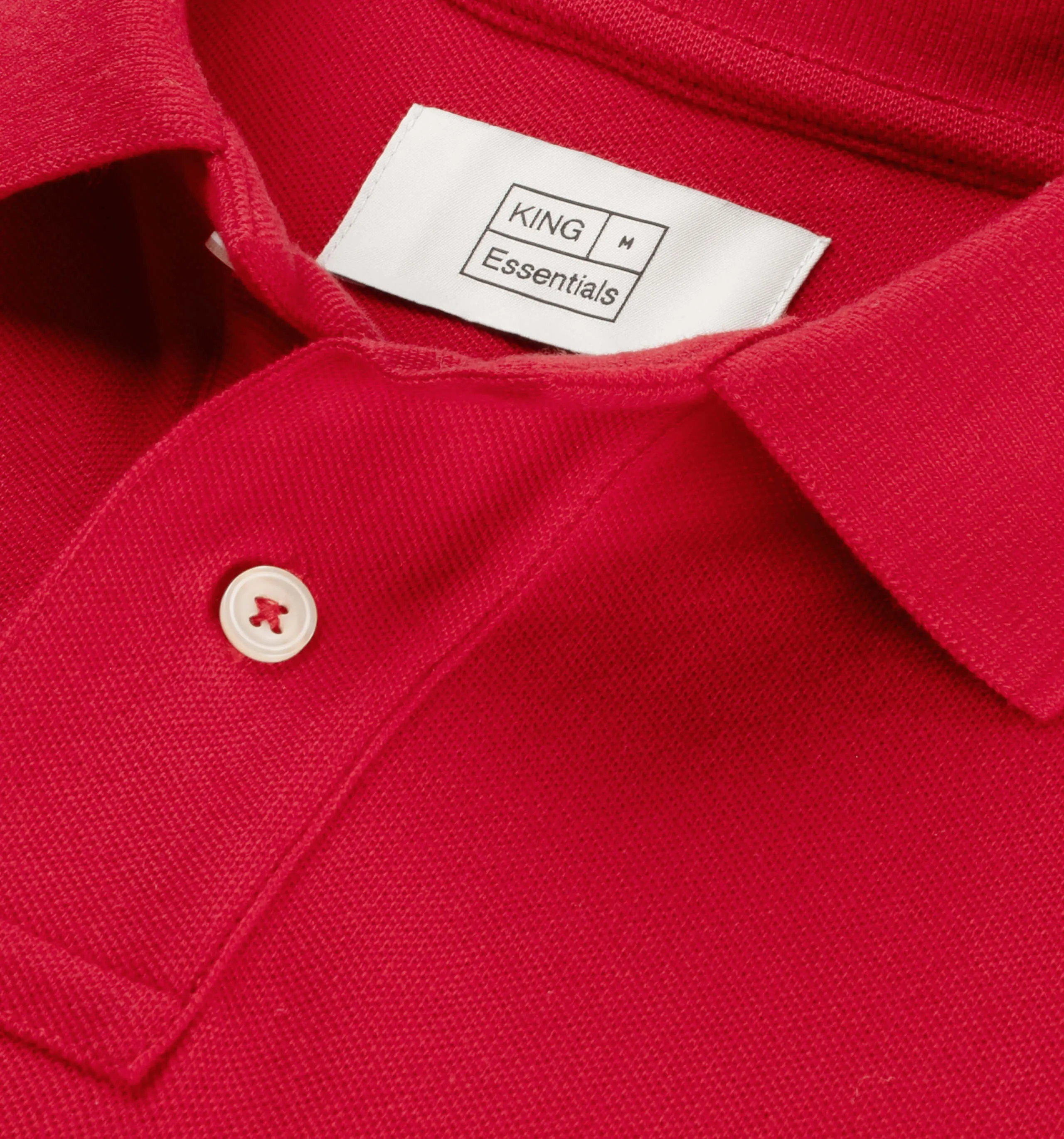 Pique Polo Red