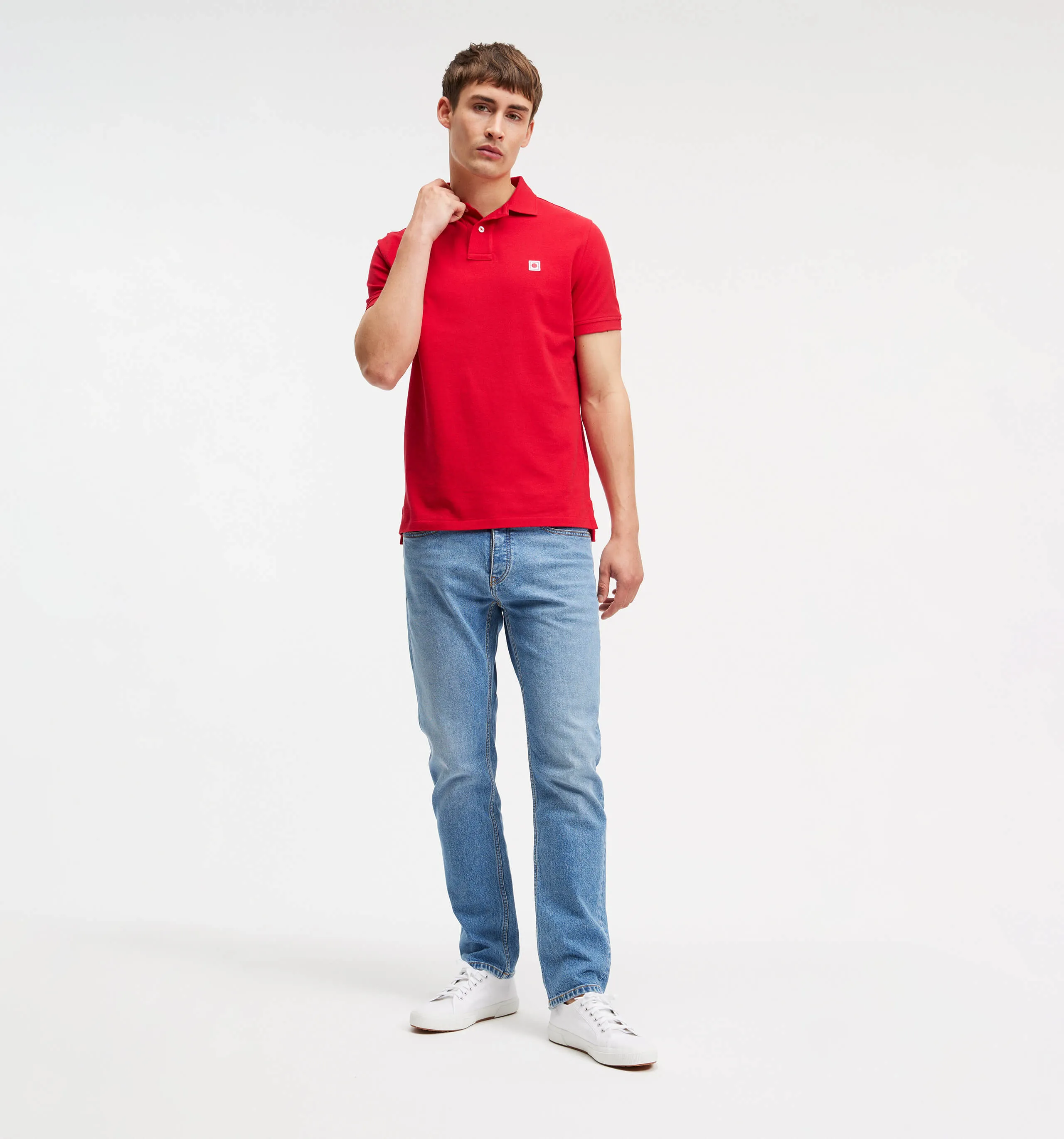 Pique Polo Red