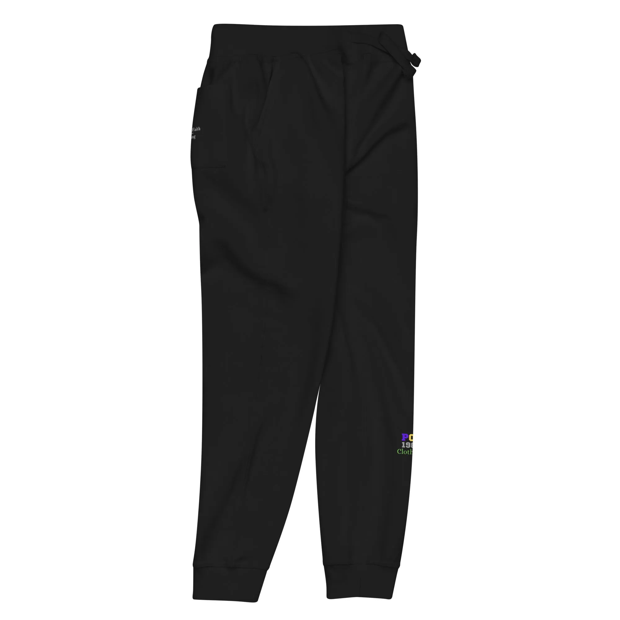 POF 1984 Adult Unisex fleece sweatpants Black