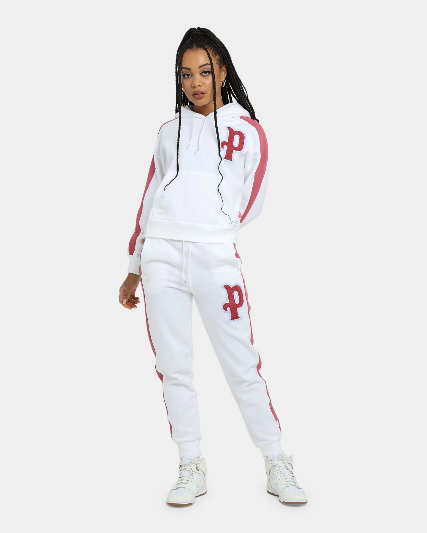 PUMA Women's Team Sweat Pants Puma White